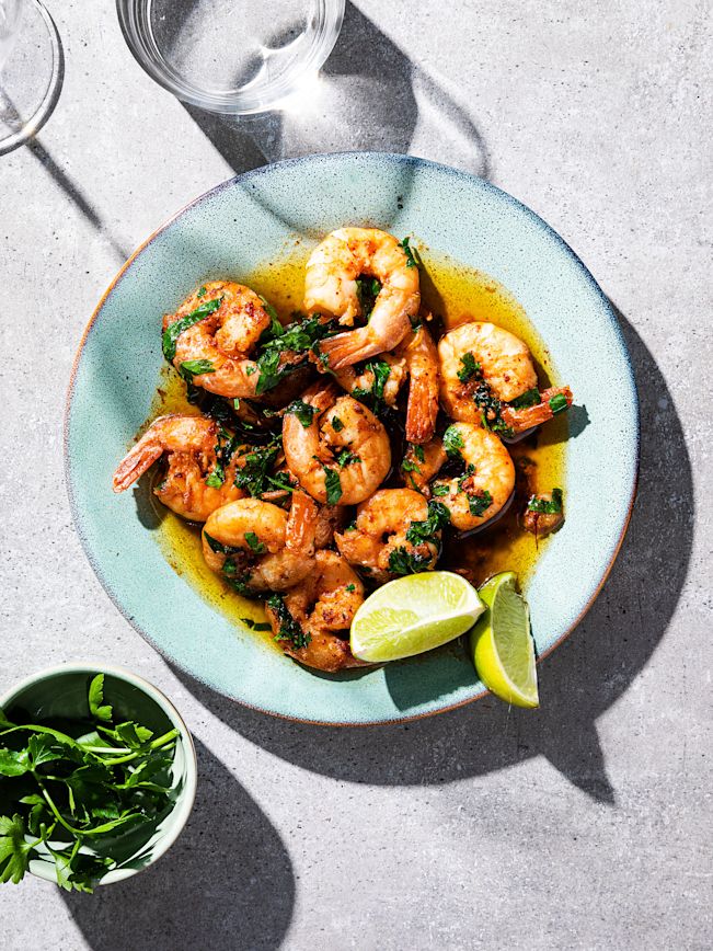 Shrimps mit Safran, Fino Sherry und Knoblauch Rezept Shrimps mit Safran, Fino Sherry und Knoblauch Rezept