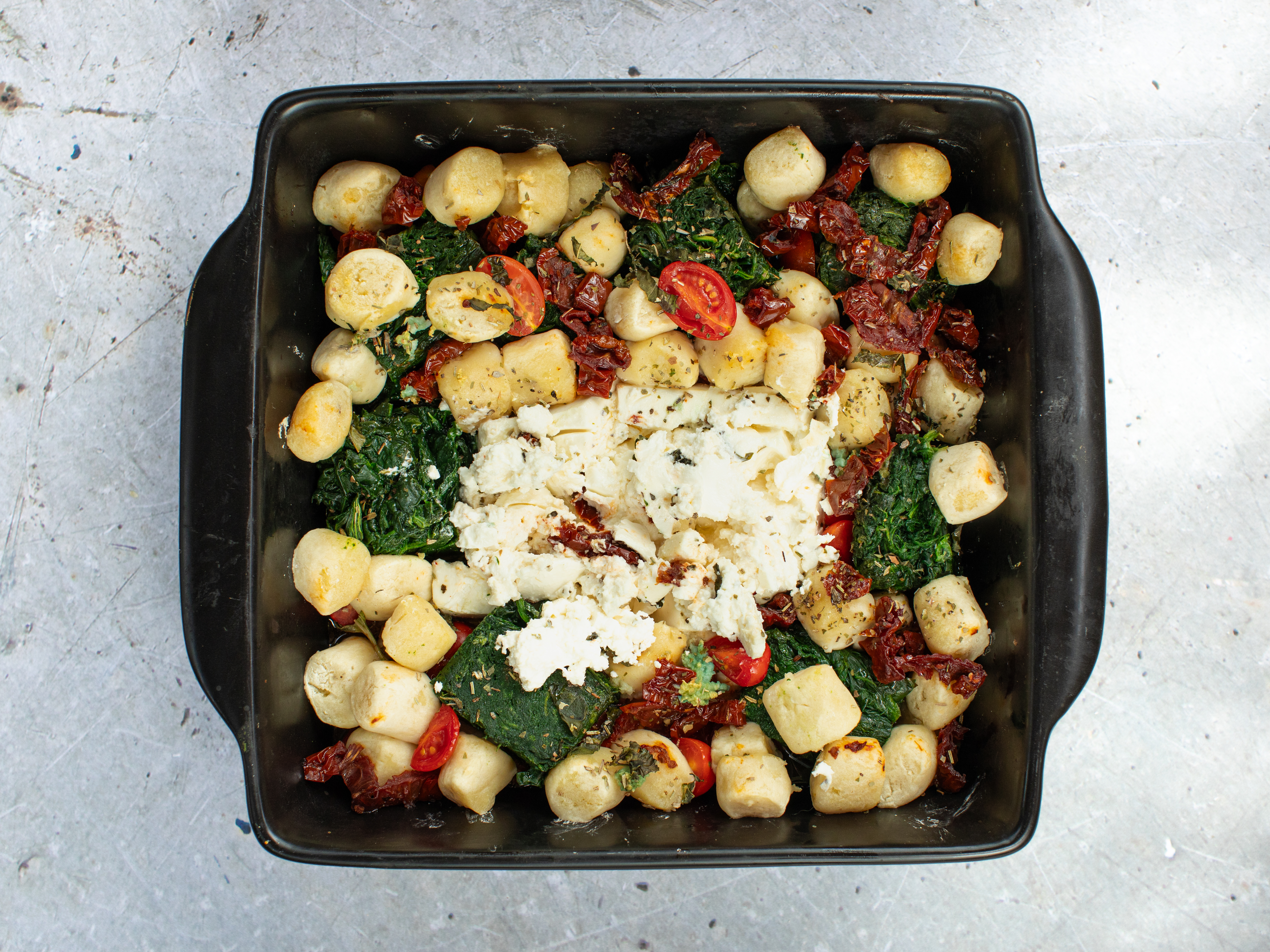 Schritt 3: Im vorgeheizten Ofen backen, bis die Gnocchi goldbraun sind