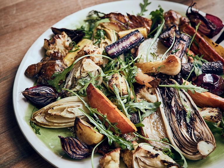 Schritt 1: Ofengeröstetes Gemüse zubereiten Schritt 1: Ofengeröstetes Gemüse zubereiten