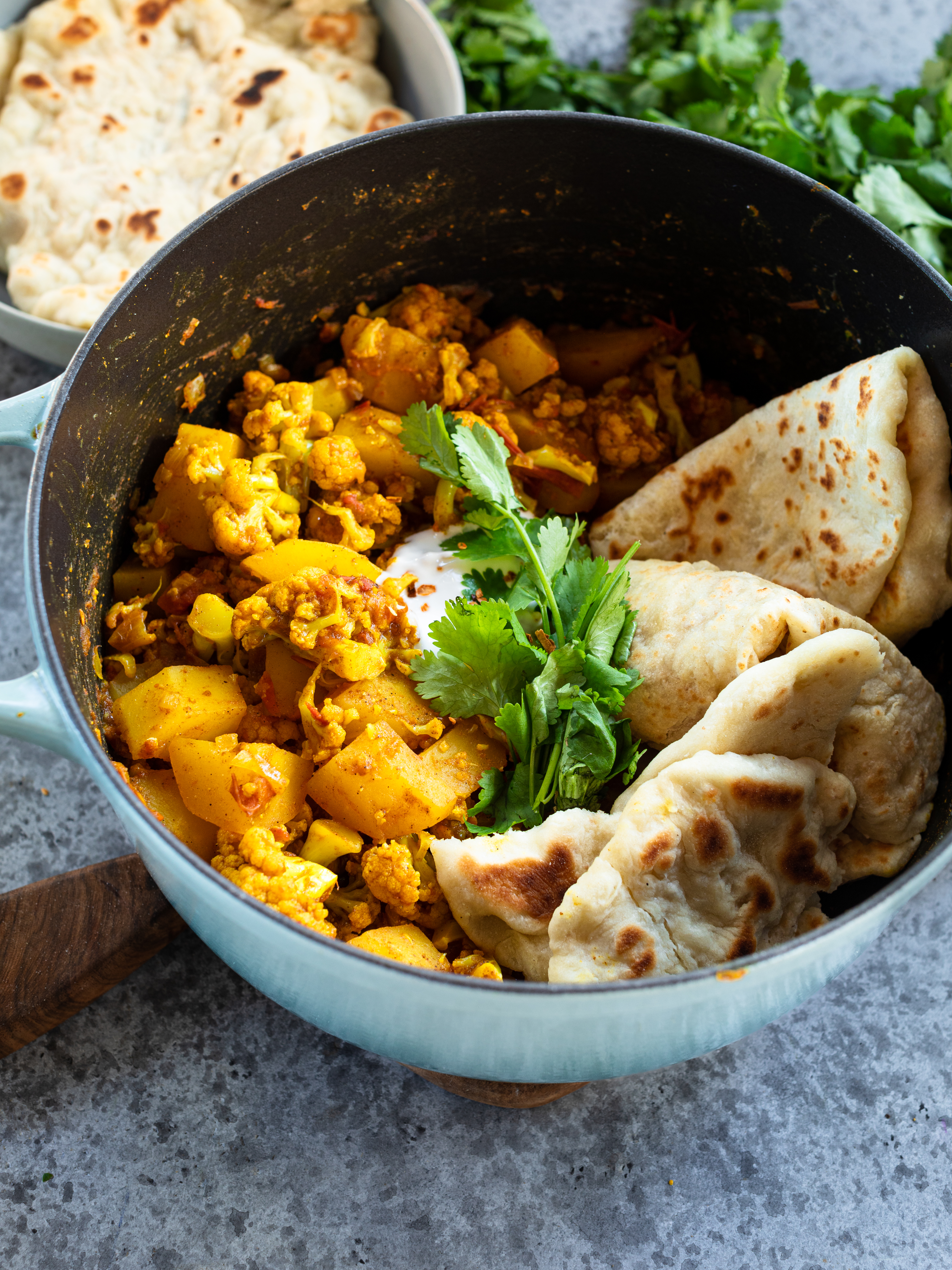 Aloo Gobi mit Naan Rezept 6