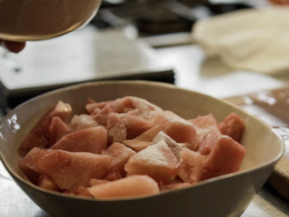 Schritt 1: Granita für Wassermelonen-Granita mit Ingwersirup zubereiten 