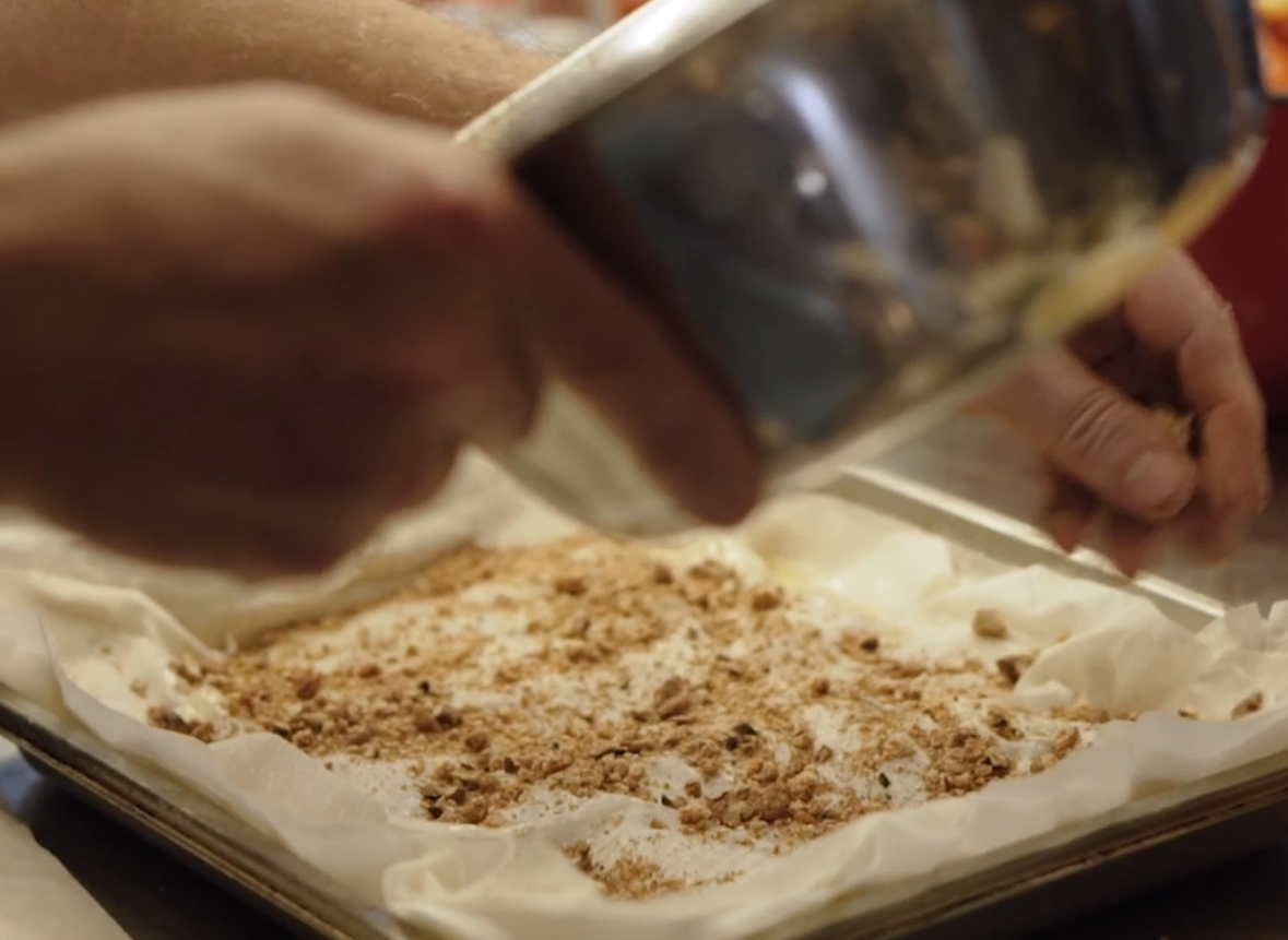 Schritt 3: Obst fürCrunchy Apfel-Birnen-Tarte mit Amaretti vorbereiten  