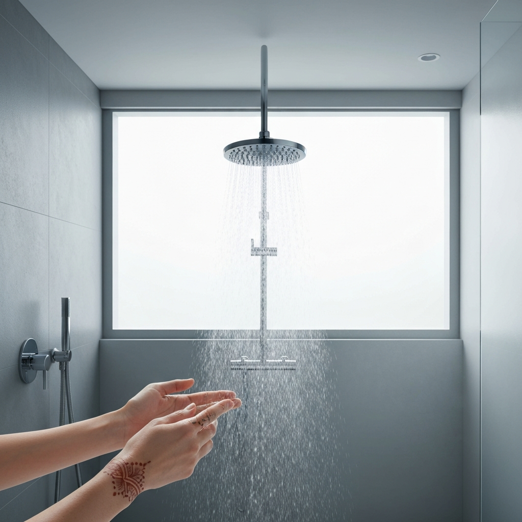 Vòi hoa sen tiết kiệm nước trong phòng tắm hiện đại