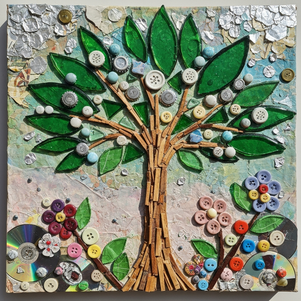 Mosaic Art from Recycled Materials: Unleash Creativity and Protect the Environment