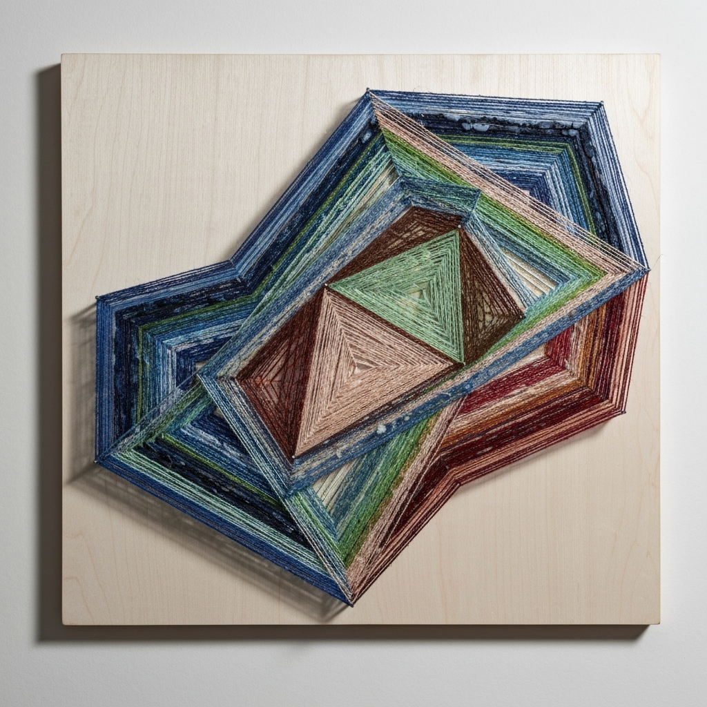The Art of String Art and Textile Weaving with Recycled Fashion Materials: Crafting Sustainable Beauty