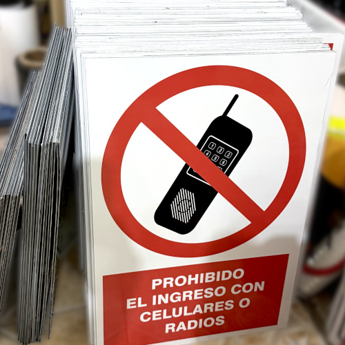 senales mineras vinil sustrato