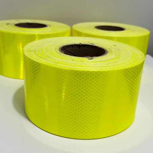 4083 cintas cortadas amarillo limon fluorescente