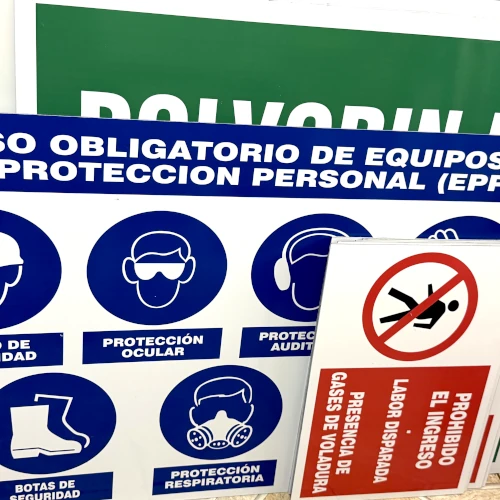 senales mineras sustrato vista posterior