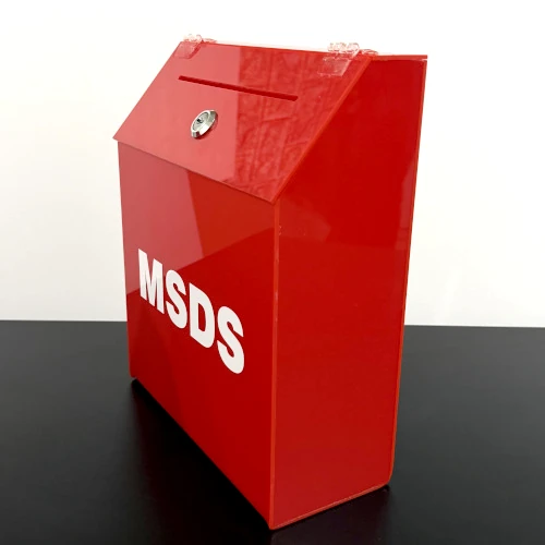 acrilico porta documento msds perfil