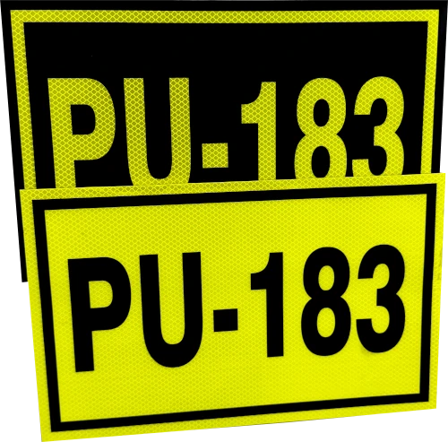 rotulos magnetico con lámina reflectiva 3M tipo XI