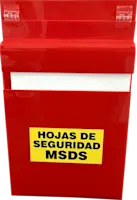 Porta Hojas de Datos de Seguridad de materiales (MSDS/SDS ) en acrílico personalizables