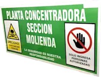 Señales Mineras Reflectivas con panel Sustrato de Aluminio Compuesto – Seguridad y Visibilidad en Operaciones Mineras