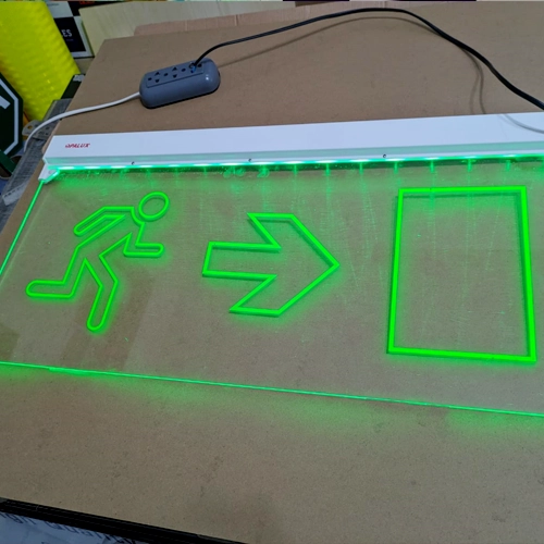 señalizador acrilico led opalux grande