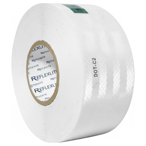 cinta reflectiva 4 pulgadas color blanco