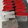 Tachones rojos con lámina 3M