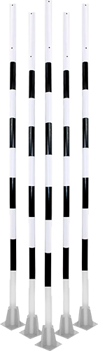 postes metalicos con brida