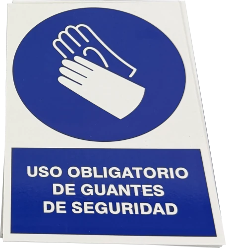 poliestireno señal seguridad 20x30cm