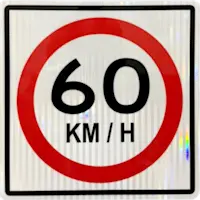 Señal Reguladora en fibra de vidrio con lámina retroreflectiva tipo IV, tipo XI - Impresión HP Latex ó Corte (Lámina sobre lámina)