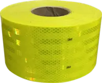 Rollo Cinta Reflectiva 3M Diamond Grade Serie 983-23, Amarillo Limón Fluorescente, 4" x 50 m