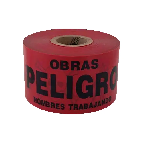 cinta peligro color rojo