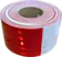 Cinta reflectiva 983-326 de 4 pulgadas x 45.7m color rojo-blanco (peruanita)