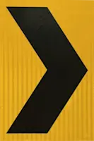 Señal Preventiva Chevrón con lámina Reflectiva tipo IV , tipo XI con soporte sustrato de aluminio compuesto, fibra de vidrio