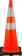 cono de seguridad con base caucho naranja
