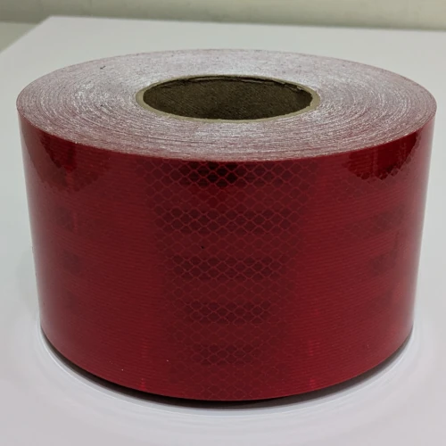 cinta reflectiva 4 pulgadas 3M color rojo