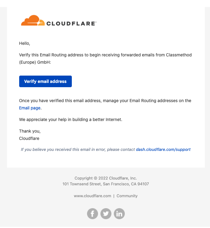 Cloudflare Email Routing