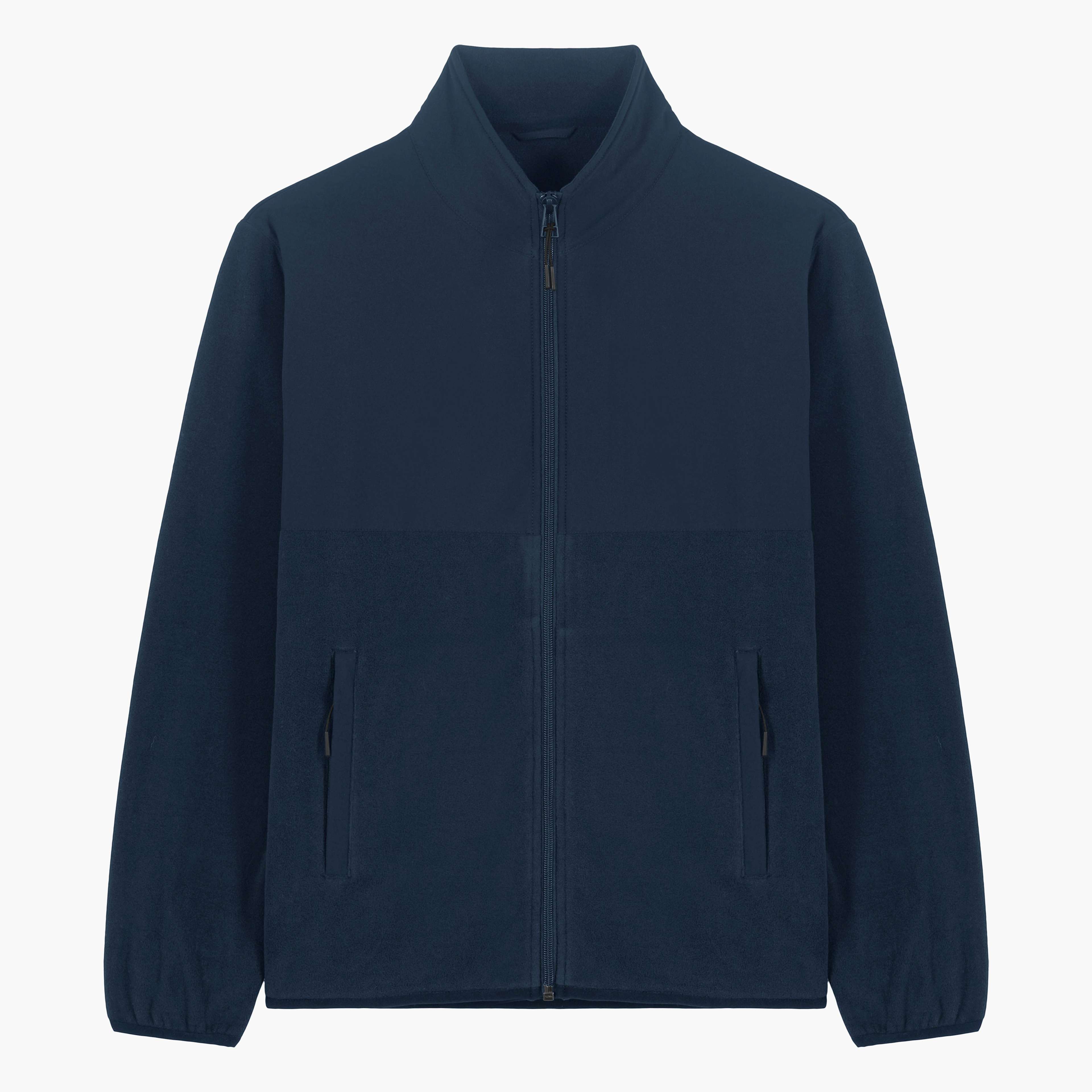 contrast fleece jacket 