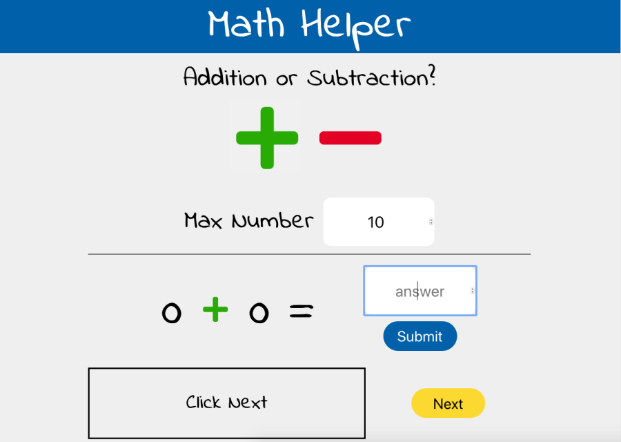 Math Helper Game