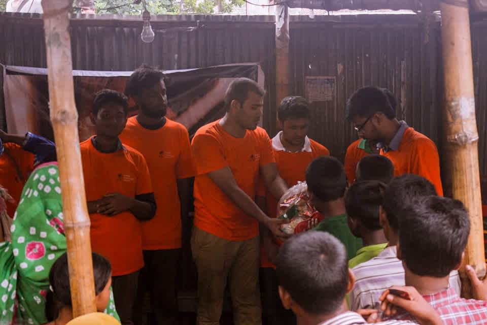 Distribution of Eid supplies to the needy