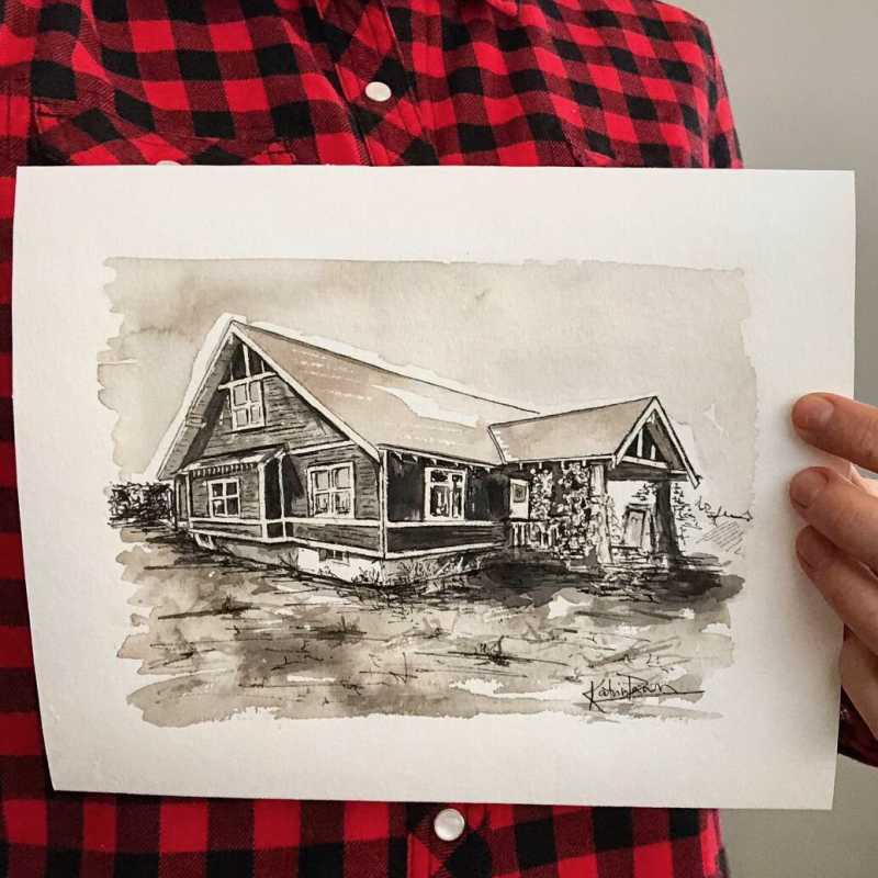 Pincher Creek Home Portrait