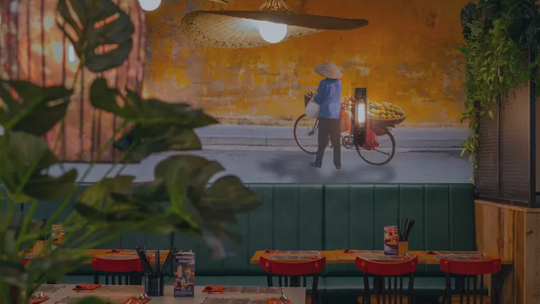 A warm image of the Banana Tree interior