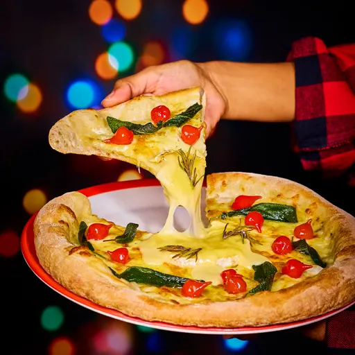 Festive Fondue Melt Pizza