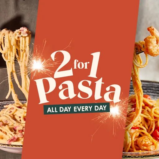 Enjoy 2 for 1 pasta at Bella Italia this November!