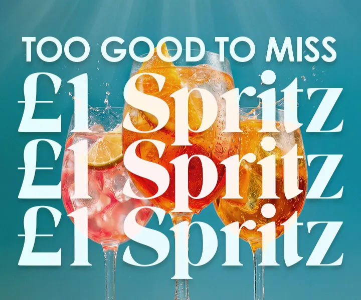 £1 Spritz at Bella Italia - 10th July 2026
