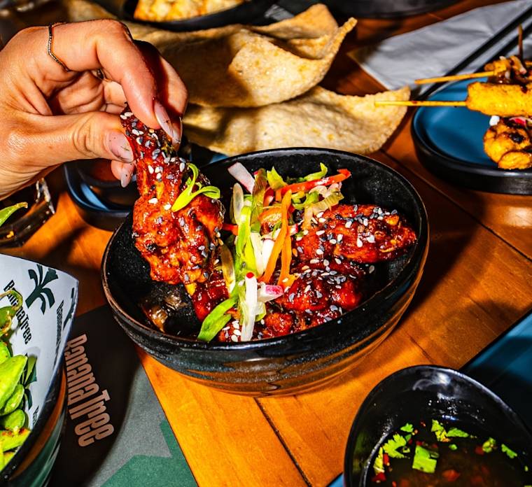 Banana Tree's Firecracker Wings with Red Chilli