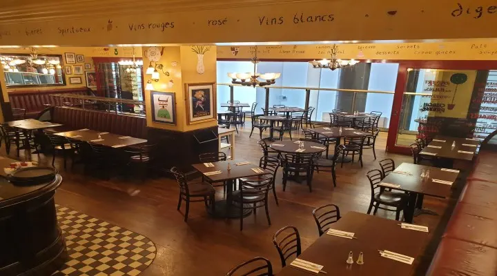 Private dining space at Cafe Rouge Cardiff