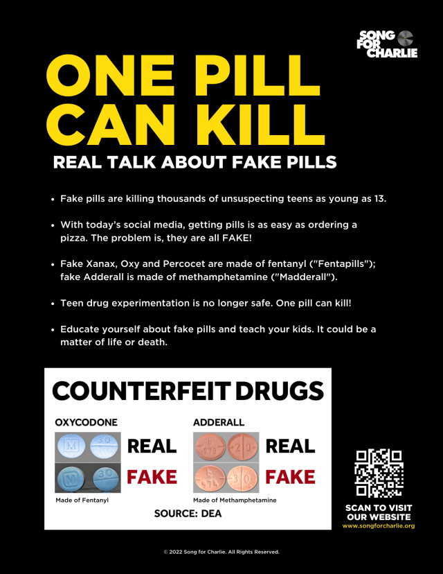 one pill can kill flyer