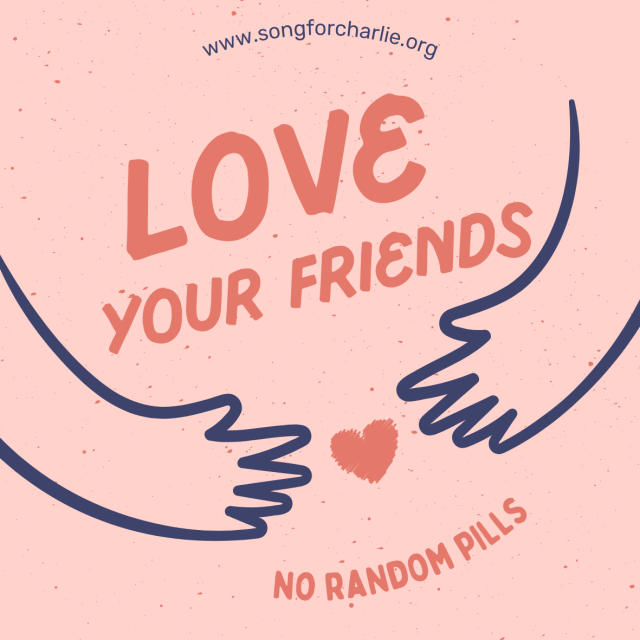 love your friends sticker