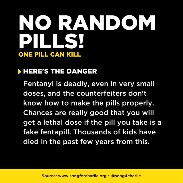 story - no random pills - danger