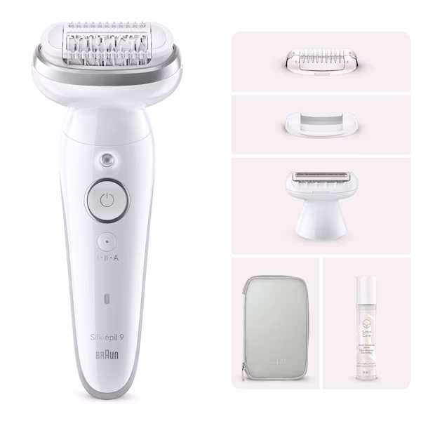 Braun Kit Epilatore Silk·épil 9 9-041 con siero idratante Satin Care Braun Kit Epilatore Silk·épil 9 9-041 con siero idratante Satin Care