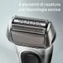 4 elementi di rasatura con tecnologia sonica