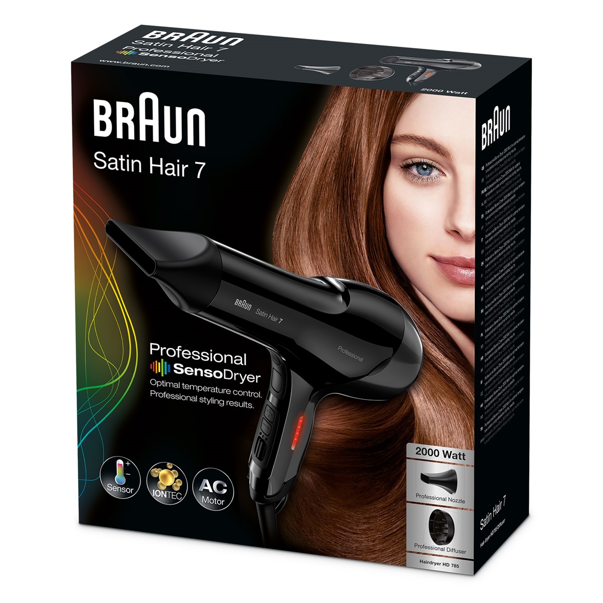 Asciugacapelli Satin Hair 7 HD785 SensoDryer con IONTEC Asciugacapelli Satin Hair 7 HD785 SensoDryer con IONTEC