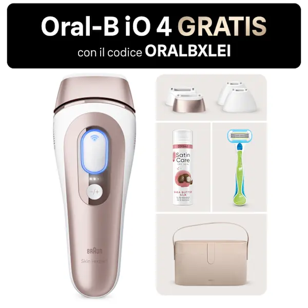 Epilatore a luce pulsata Braun Smart Skin i·expert PL7387 e Gel da depilazione Gillette Venus Satin Care Karité