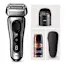 Rasoio elettrico Braun Series 8 8567cc e Crema idratante per barba e viso King C. Gillette