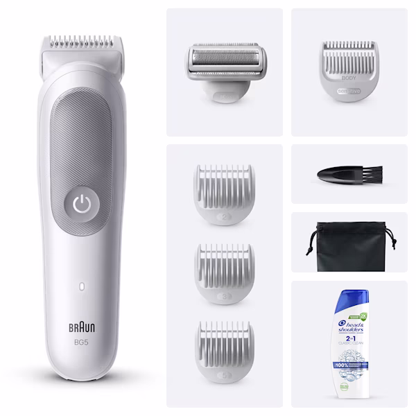 Braun Rasoio Elettrico Corpo Uomo Series 7 BG5555 e Head & Shoulders Classic Clean 2in1 Shampoo e Balsamo Braun Rasoio Elettrico Corpo Uomo Series 7 BG5555 e Head & Shoulders Classic Clean 2in1 Shampoo e Balsamo