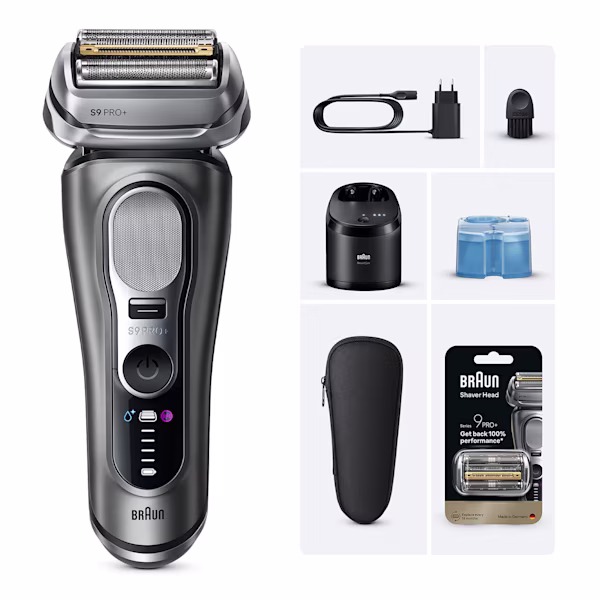 Braun Kit: Rasoio Elettrico Series 9 PRO+, stazione SmartCare 6in1 + testina di ricambio 96M Braun Kit: Rasoio Elettrico Series 9 PRO+, stazione SmartCare 6in1 + testina di ricambio 96M