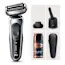 Rasoio elettrico Braun Series 7 71-S7200cc e Crema idratante per viso e barba King C. Gillette